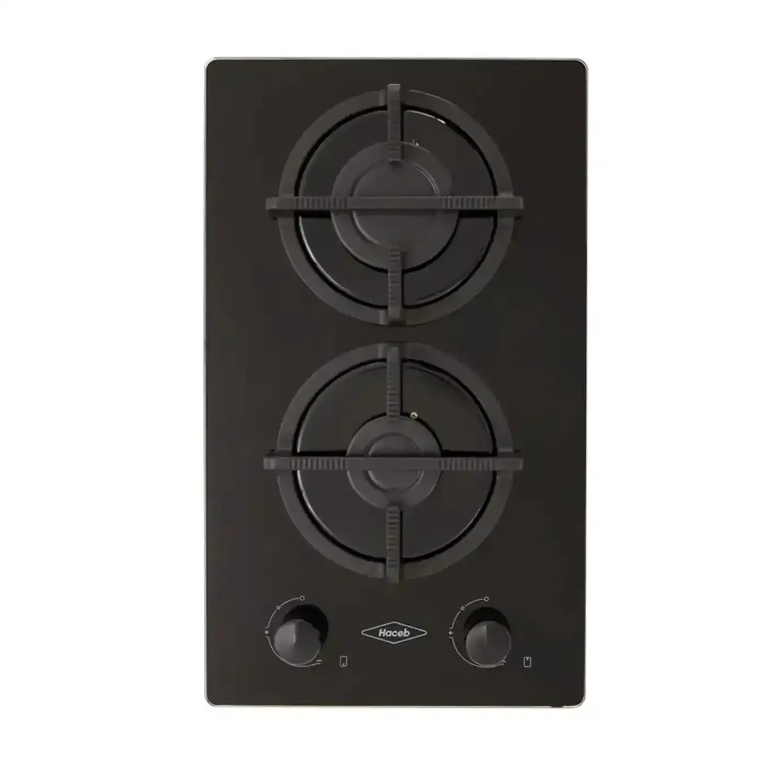 Estufa Empotrar Haceb 30Cms 2 Puestos Gas Natural Negra