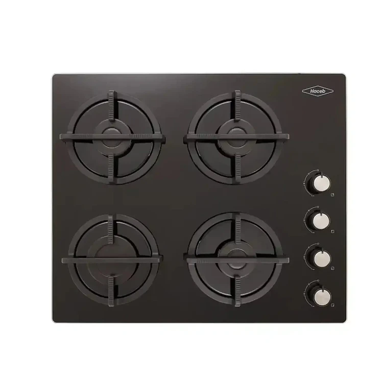 Estufa Empotrar Haceb 60Cms 4 Puestos Gas Natural Negro