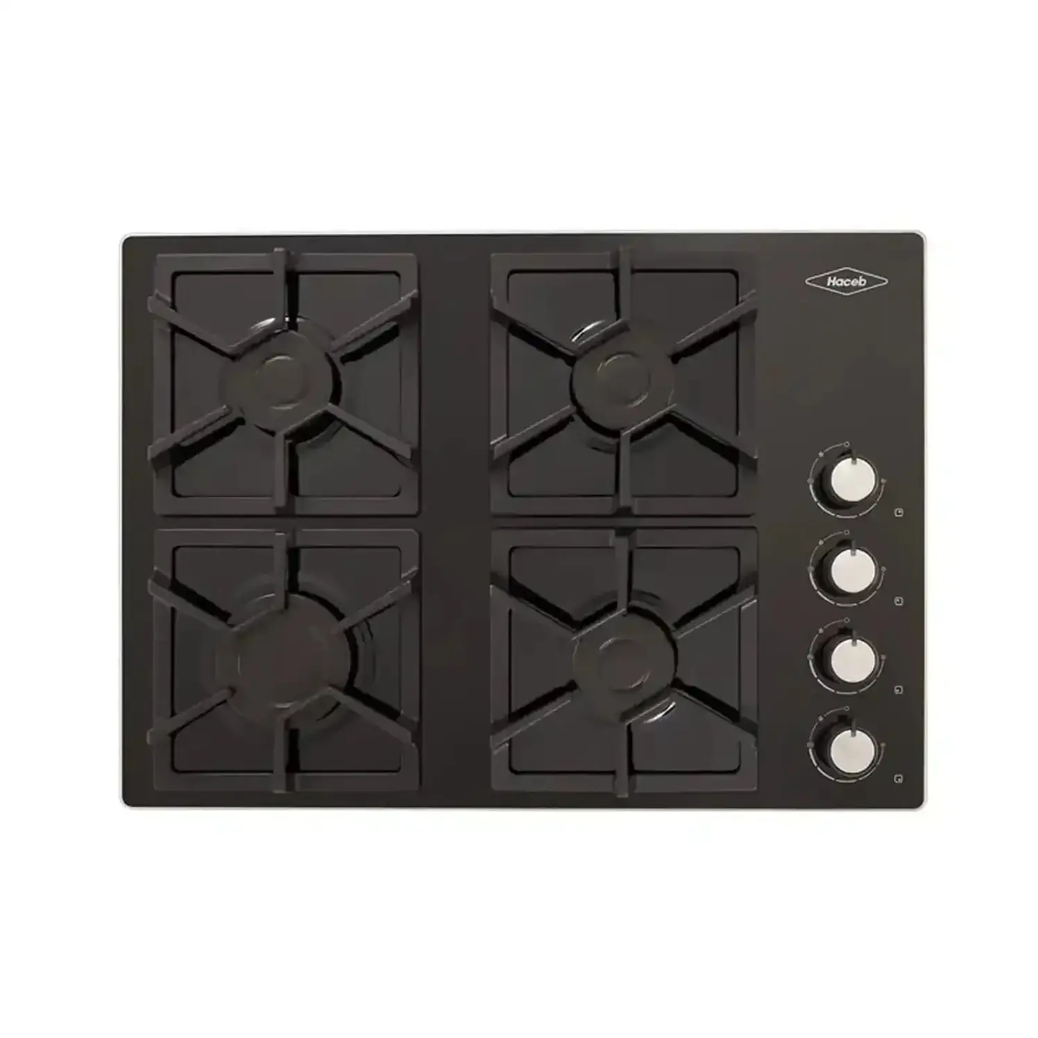 Estufa Empotrar Haceb 60Cms 4 Puestos Gas Natural Negro
