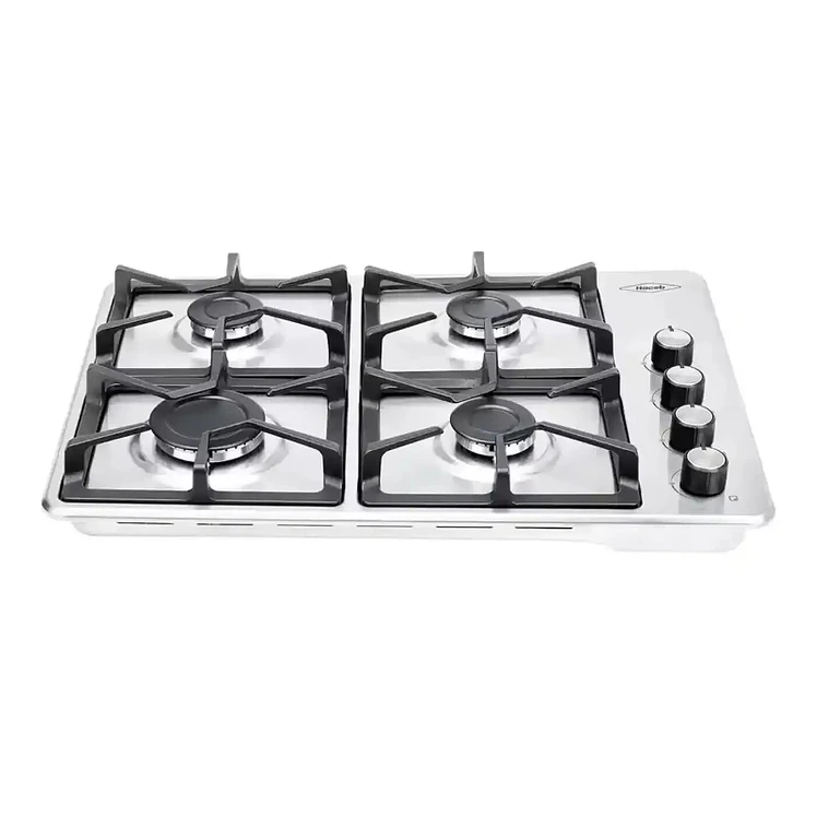 Estufa Empotrar Haceb 60 Cms 4 Gas Natural Fundido Inox