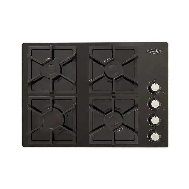 Estufa Empotrar Haceb 60Cms 4 Puestos Gas Propano Negro