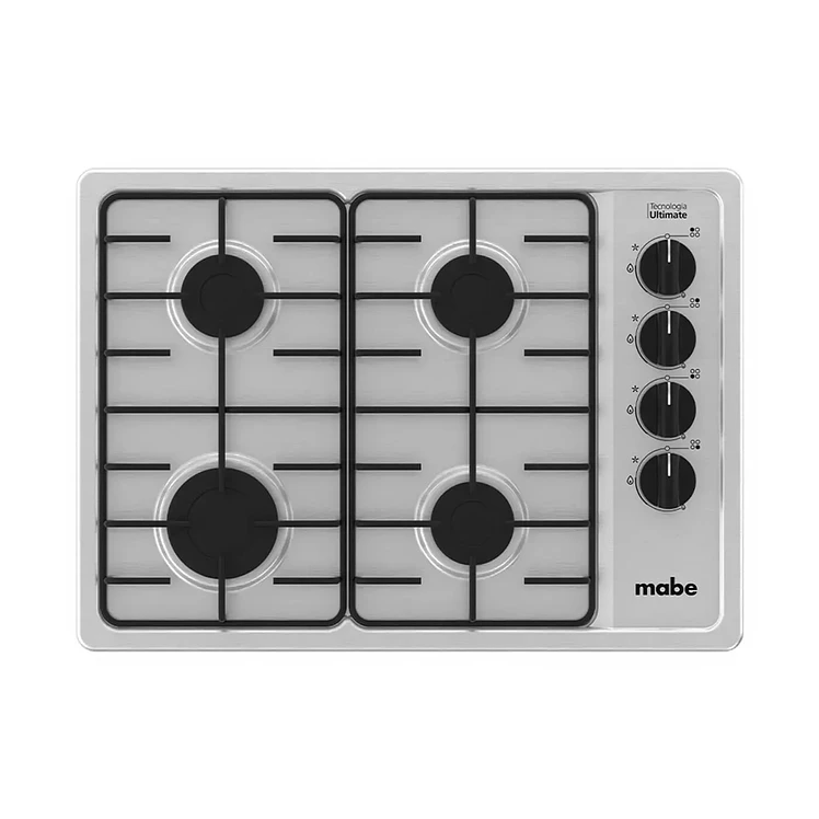 Estufa De Empotrar Mabe 60 Cms 4 Puestos Gas Natural Inox
