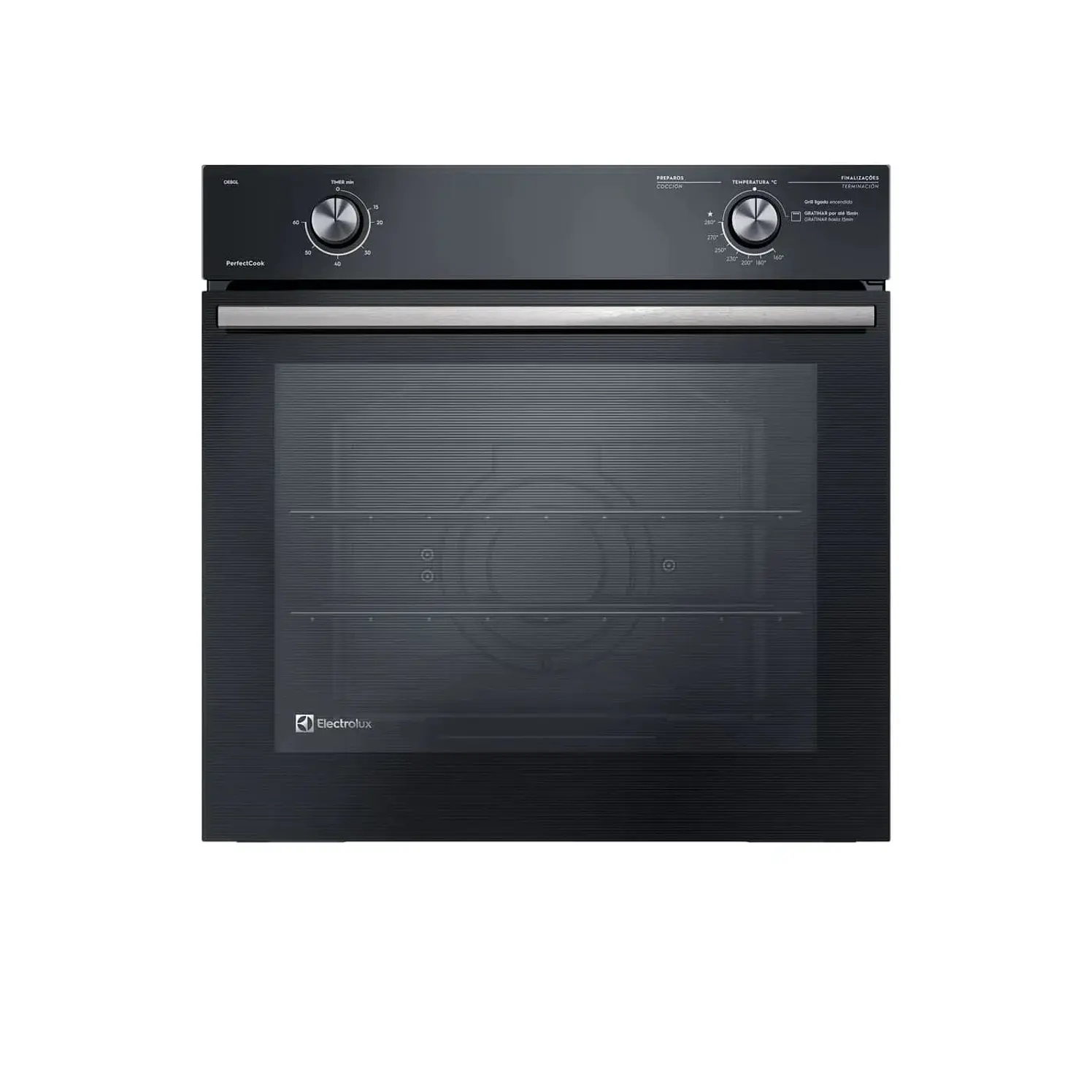 Horno Electrolux De Empotrar 60Cms Gas Natural Oe8Gl Negro