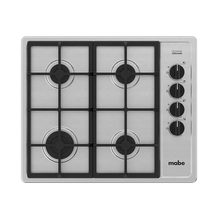 Estufa De Empotrar Mabe 60 Cms 4 Puestos Gas Natural Inox