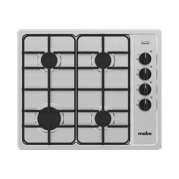 Estufa De Empotrar Mabe 60 Cms 4 Puestos Gas Natural Inox
