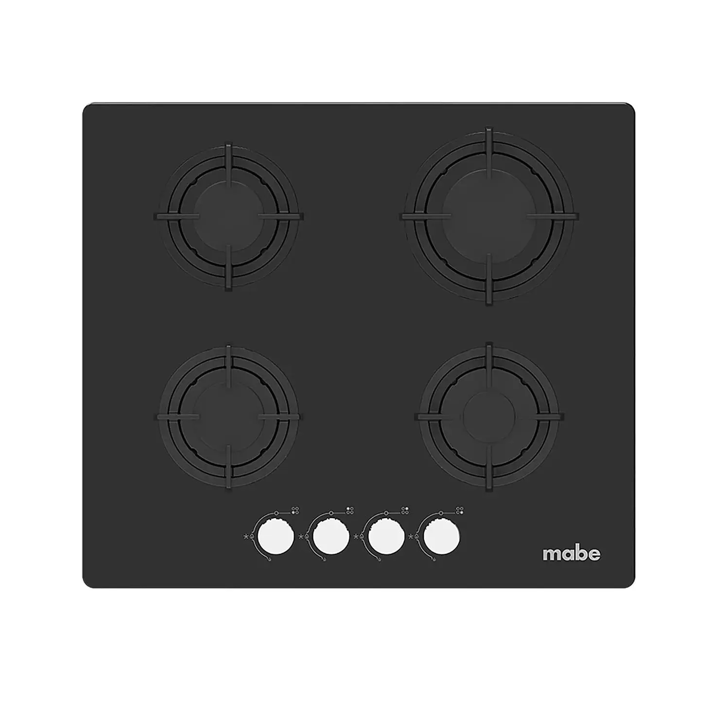 Estufa De Empotrar Mabe 60Cms 4 Puestos Gas Natural Negro