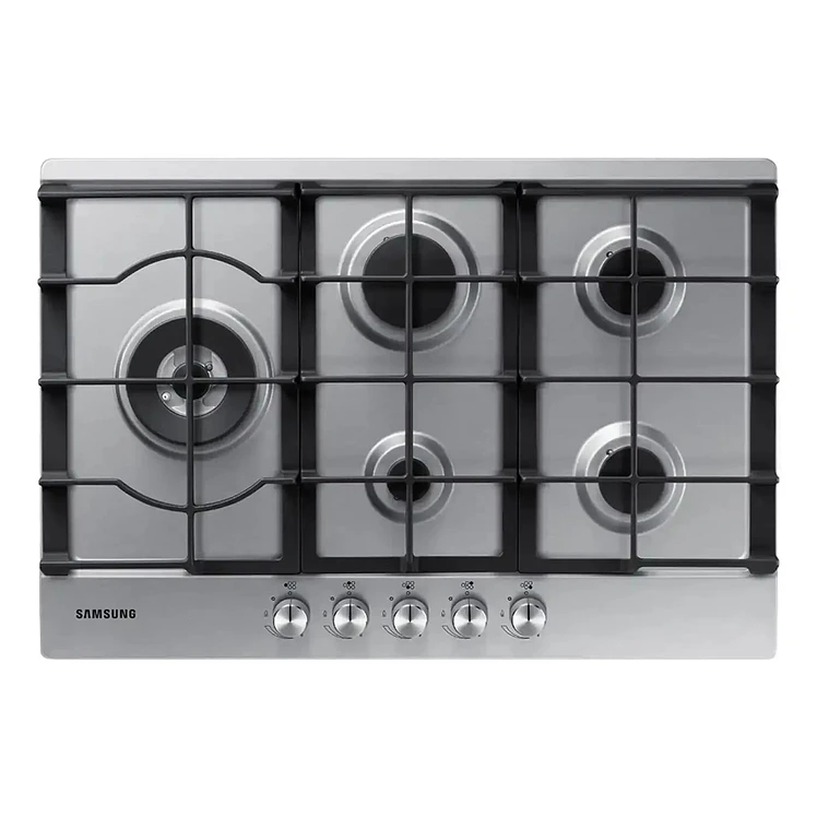 Estufa Empotrar Samsung 75 Cms 5 Gas Natural Plateado