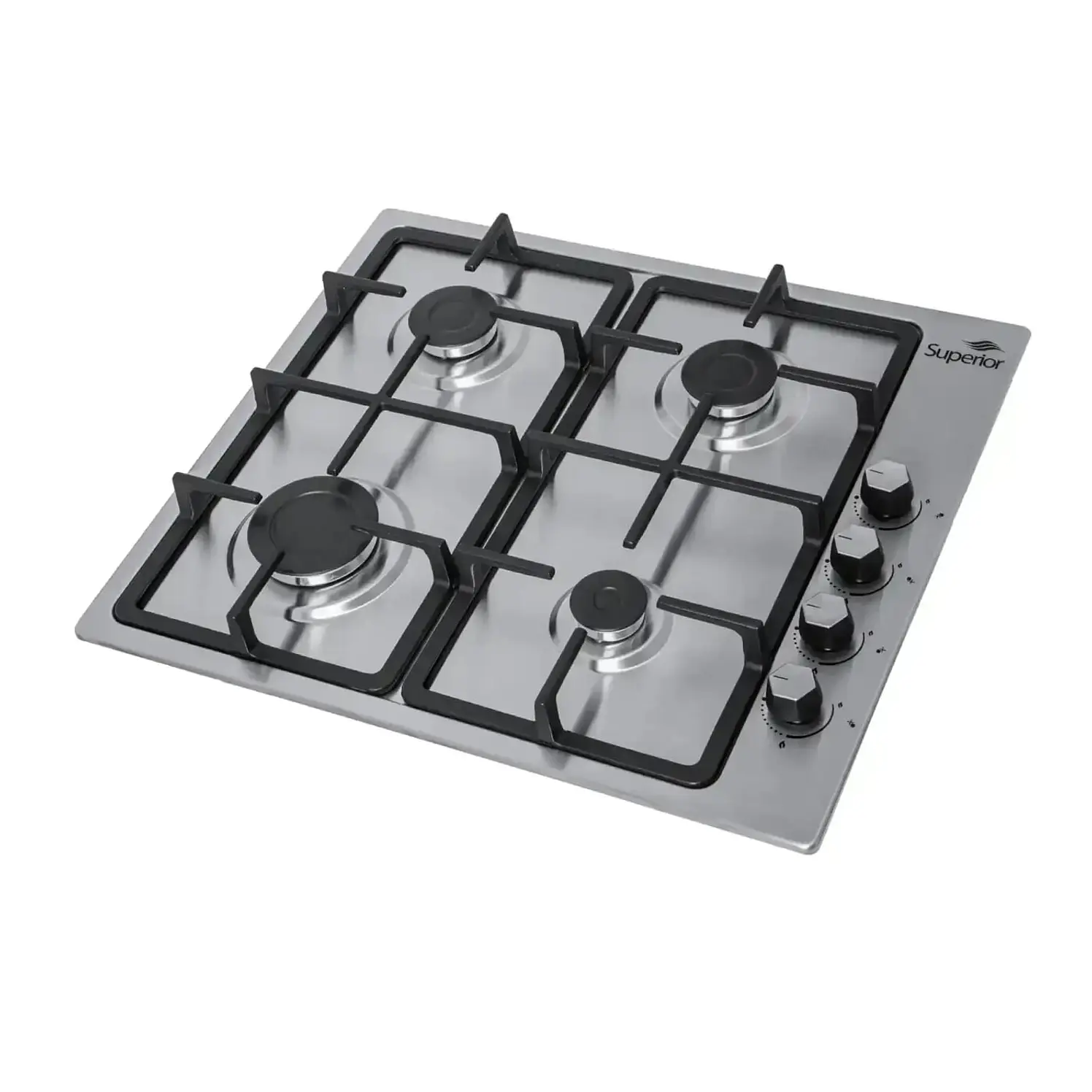 Estufa Empotrar Superior 58 Cm 4 Puestos Gas Natural Ci Inox