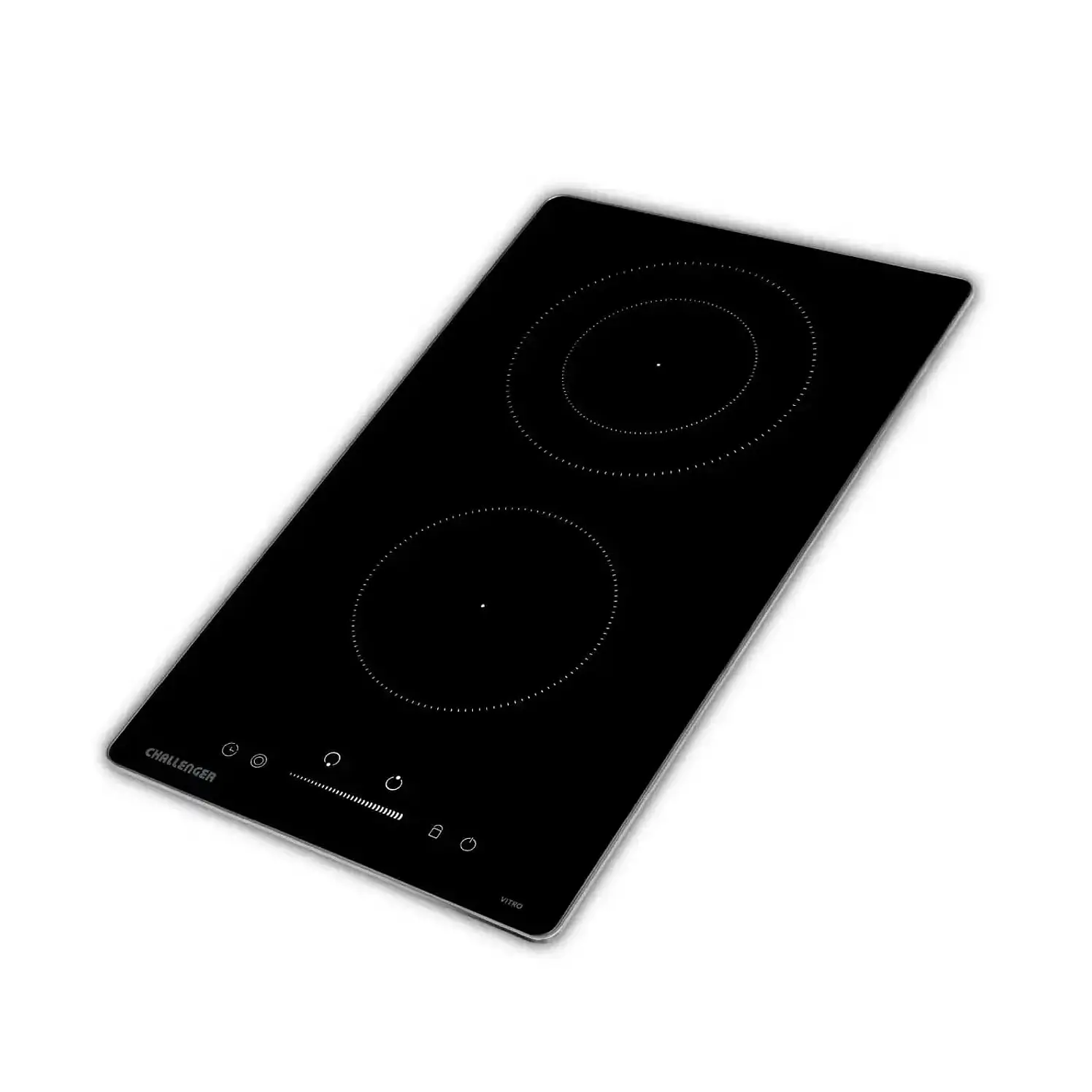 Estufa Empotrar Challenger Vitrocerámica 30Cms 2 6002 Negra