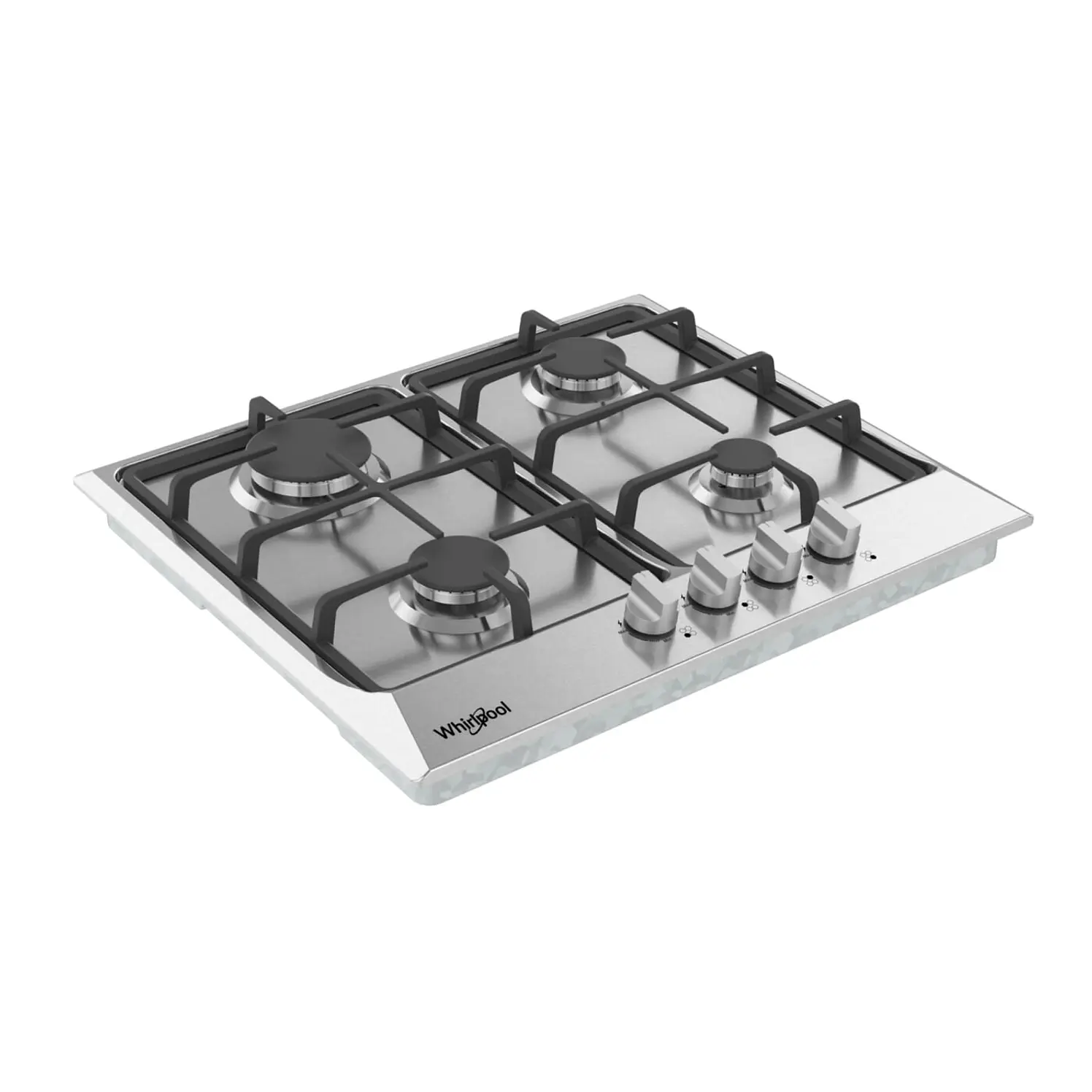 Estufa Empotrar Whirlpool 58Cms 4 Puestos Gas Propano Gris