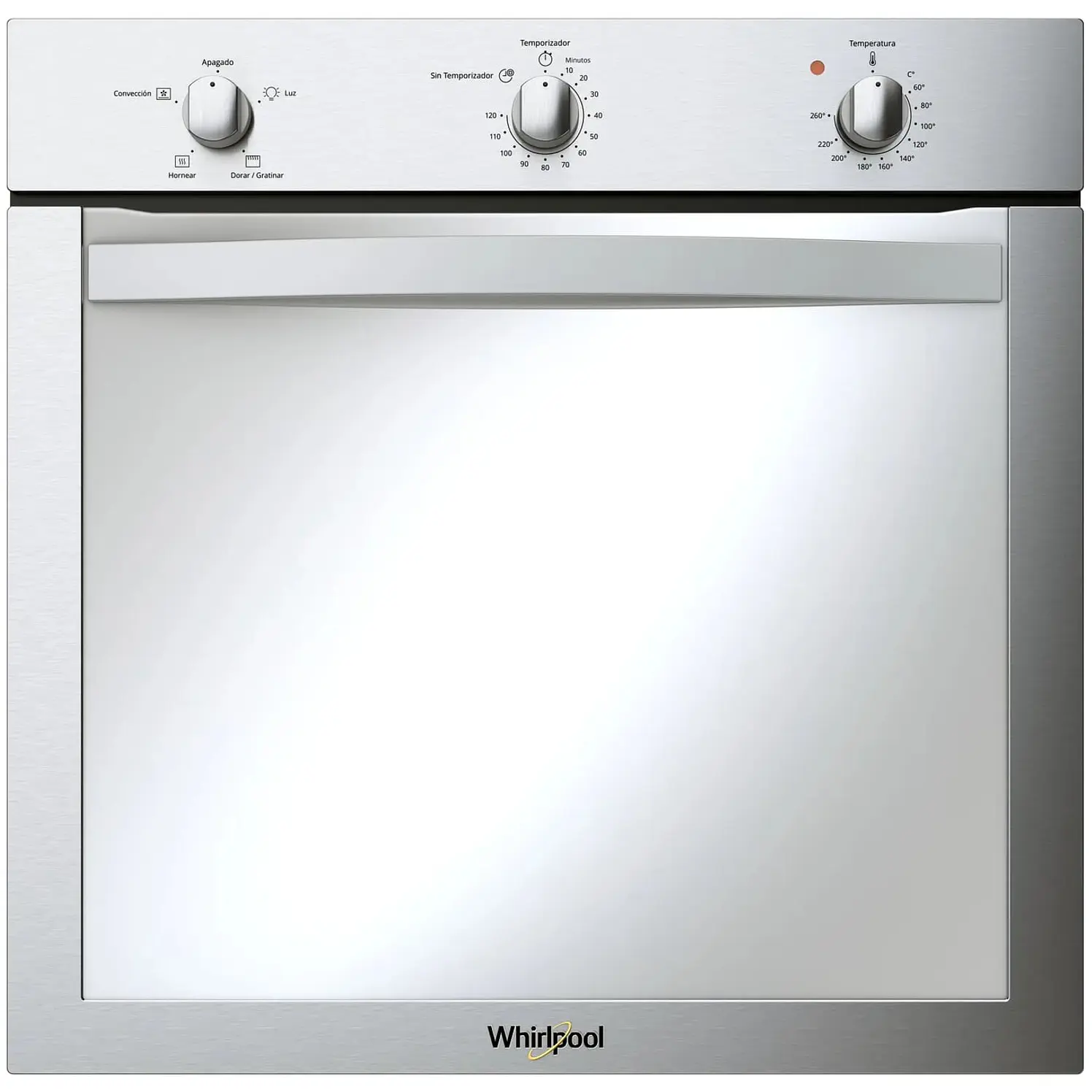 Horno Whirlpool De Empotrar 60Cms Eléctrico Plateado
