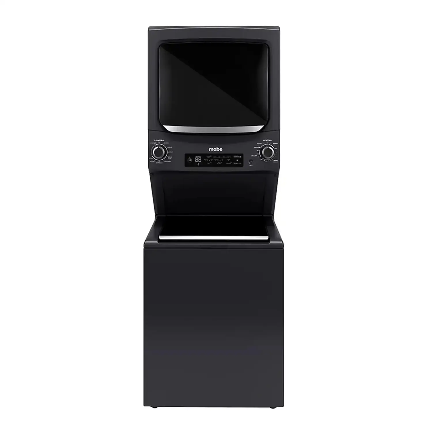 Torre Mabe De Lavado Y Secado A Gas Panel Digital 23 Kg Gris