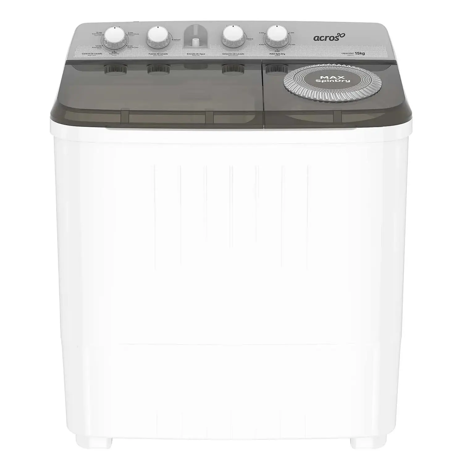 Lavadora Across Carga Superior 15 Kg Blanco