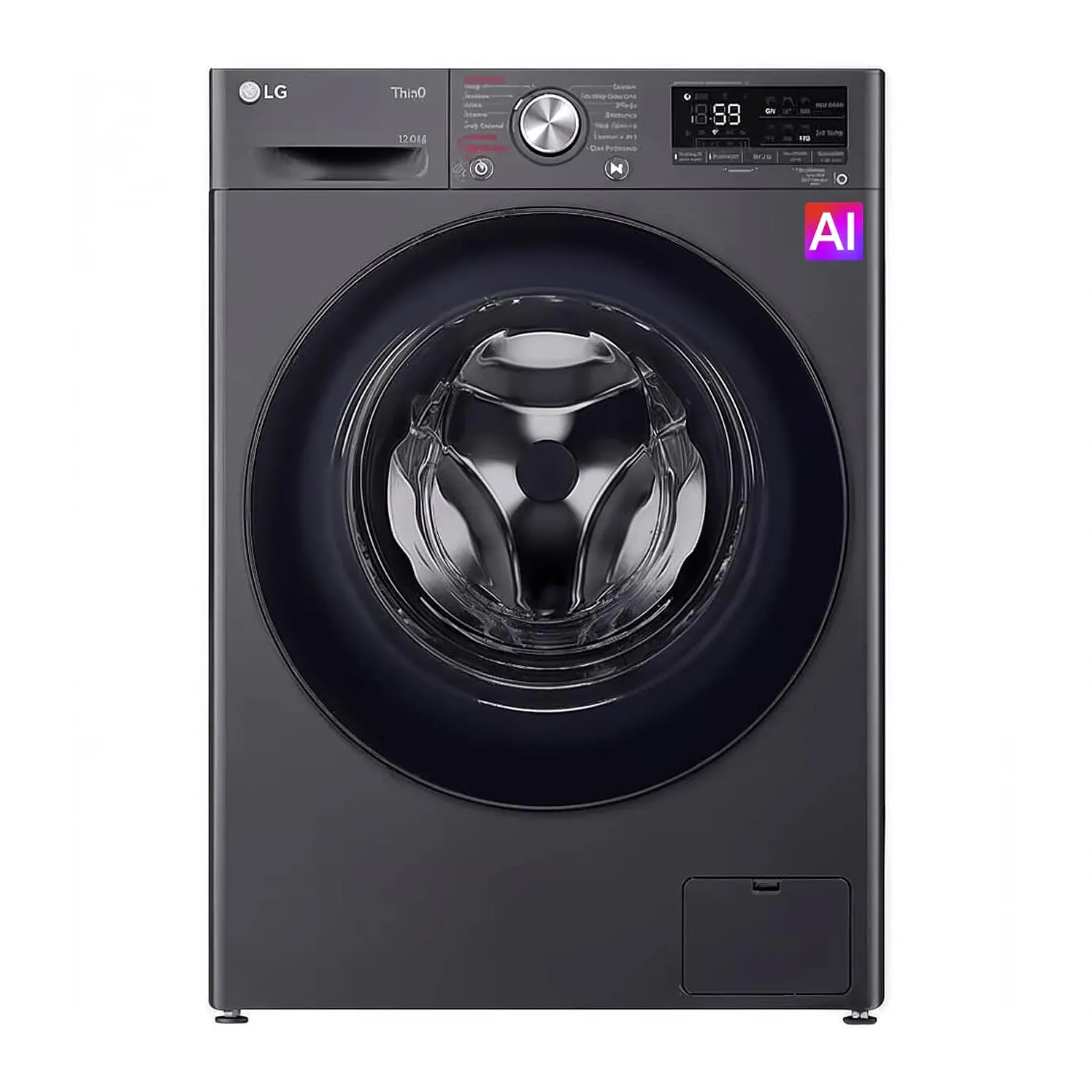 Lavadora LG Secadora Carga Frontal 14 Kg Negro