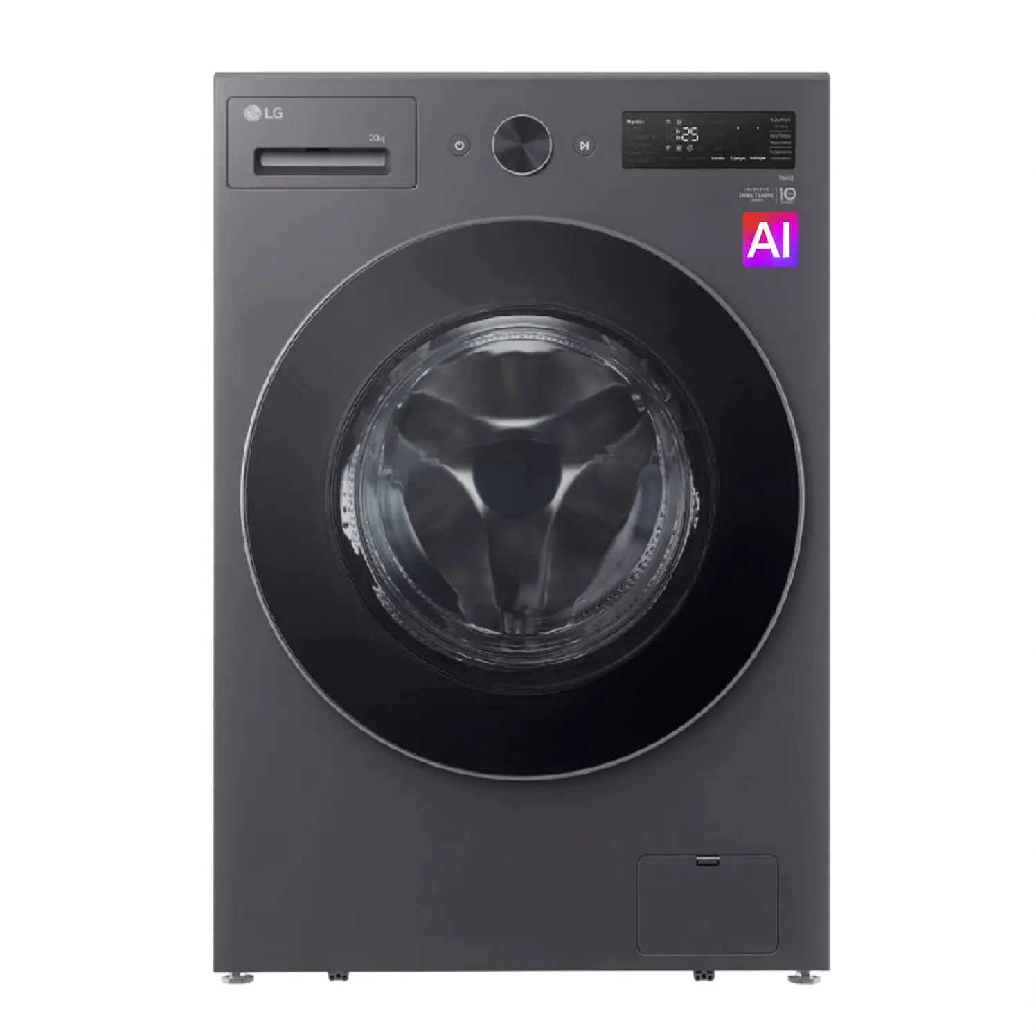Lavadora LG Secadora Carga Frontal 16 Kg Gris