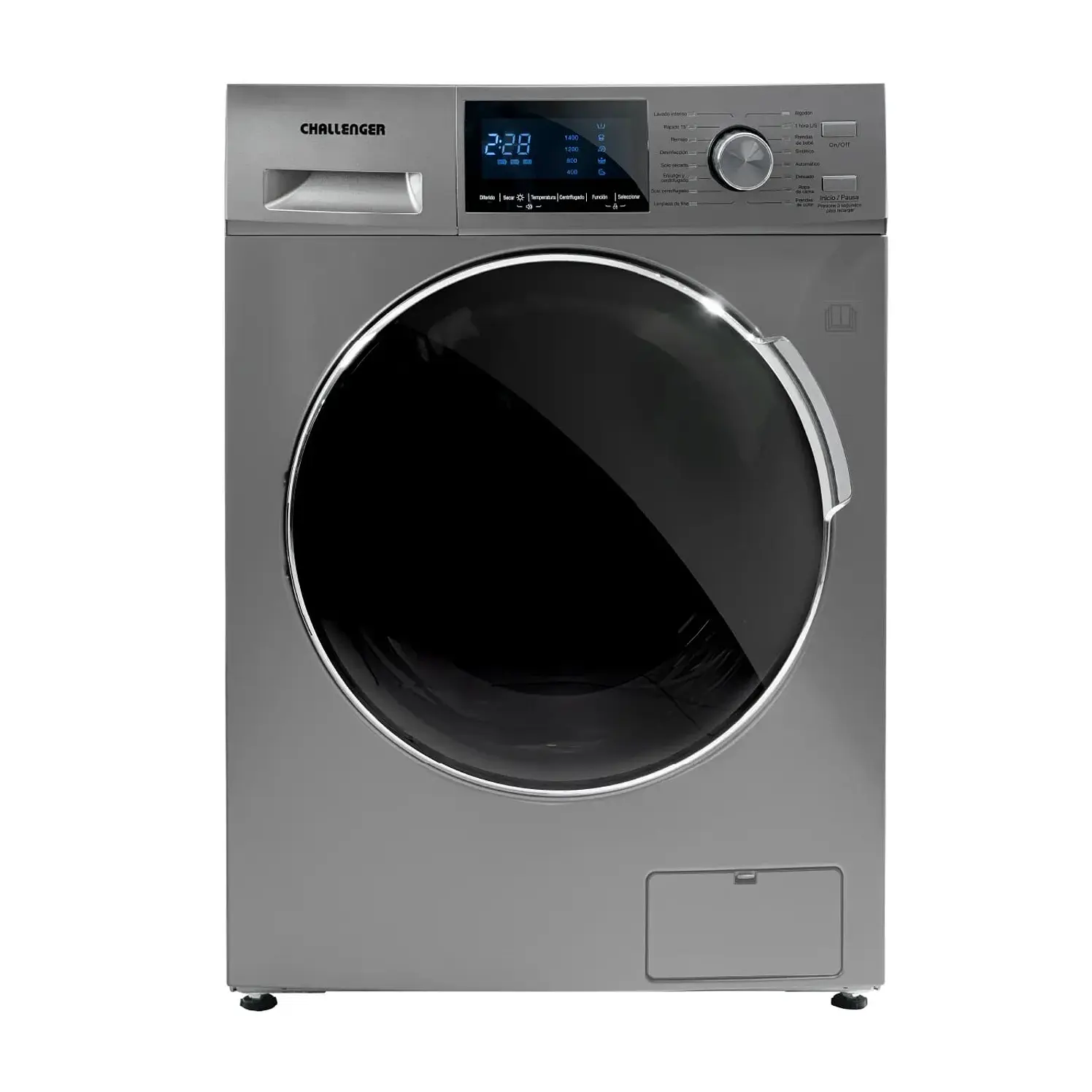 Challenger Carga Frontal 14 Kg Cw Plateado