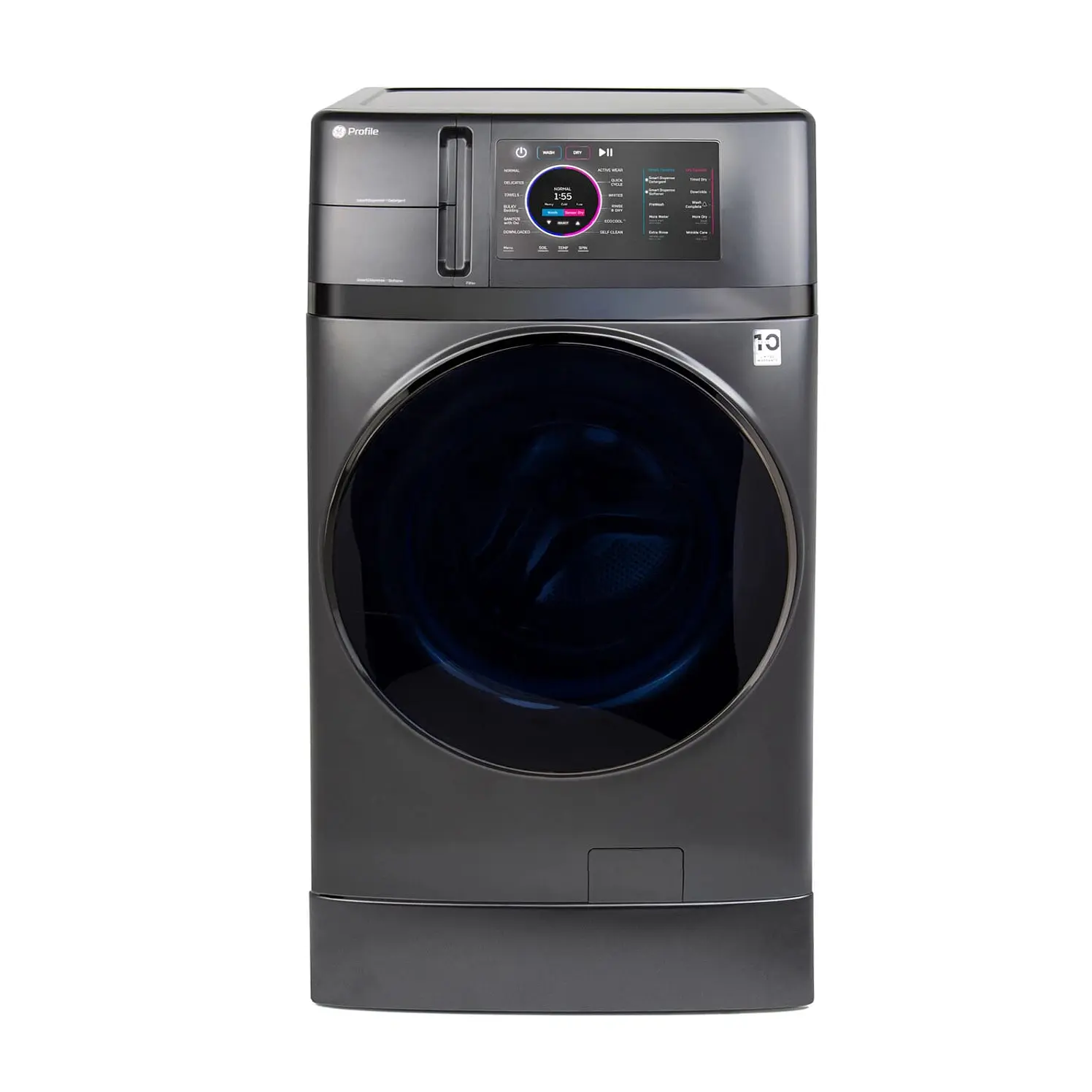 Ge Profile Carga Frontal 23 Kg Diamond Gray