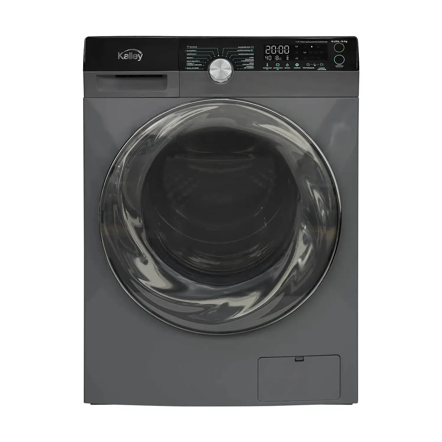 Kalley Carga Frontal 15 Kg Gris