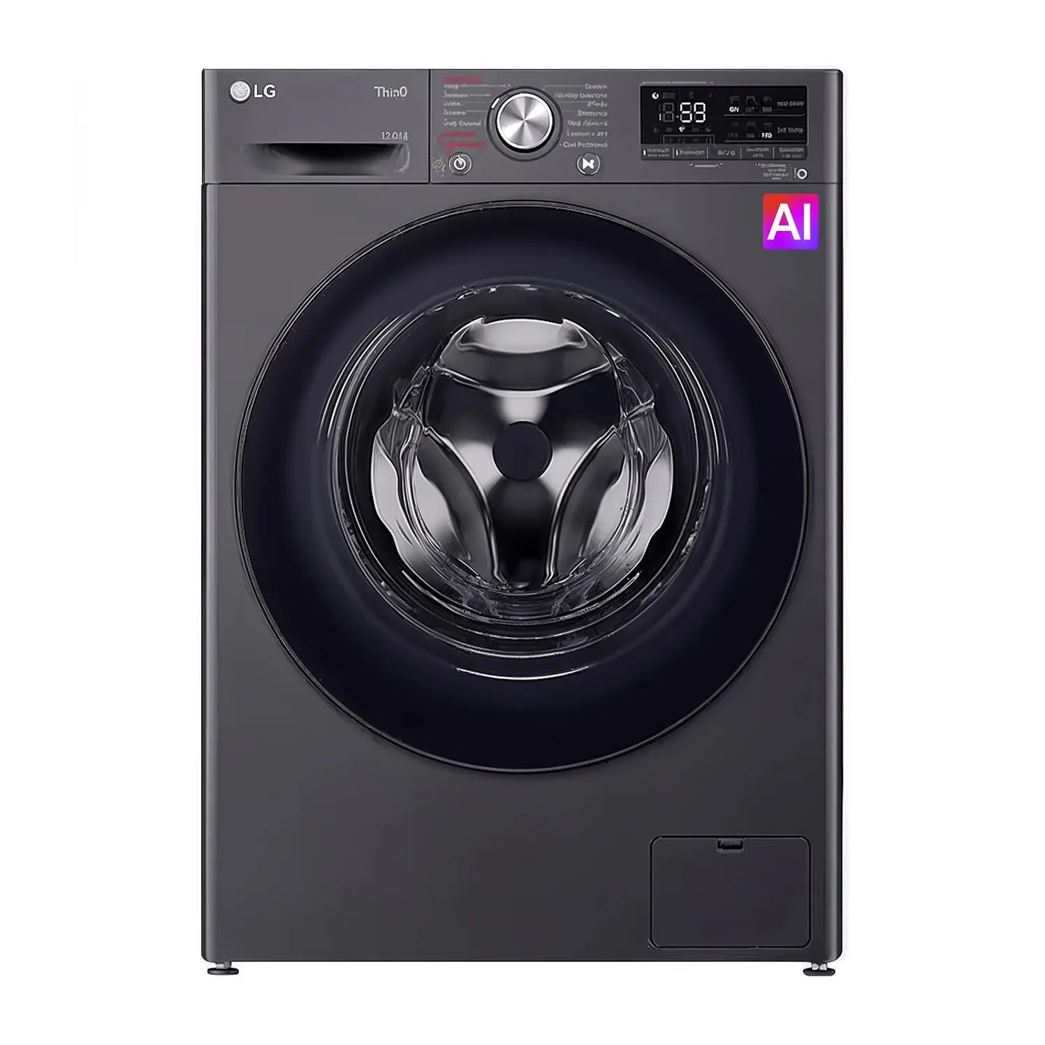 LG Carga Frontal 12 Kg Negro