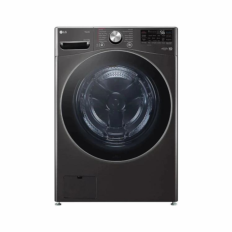 LG Carga Frontal 22 Kg Negra