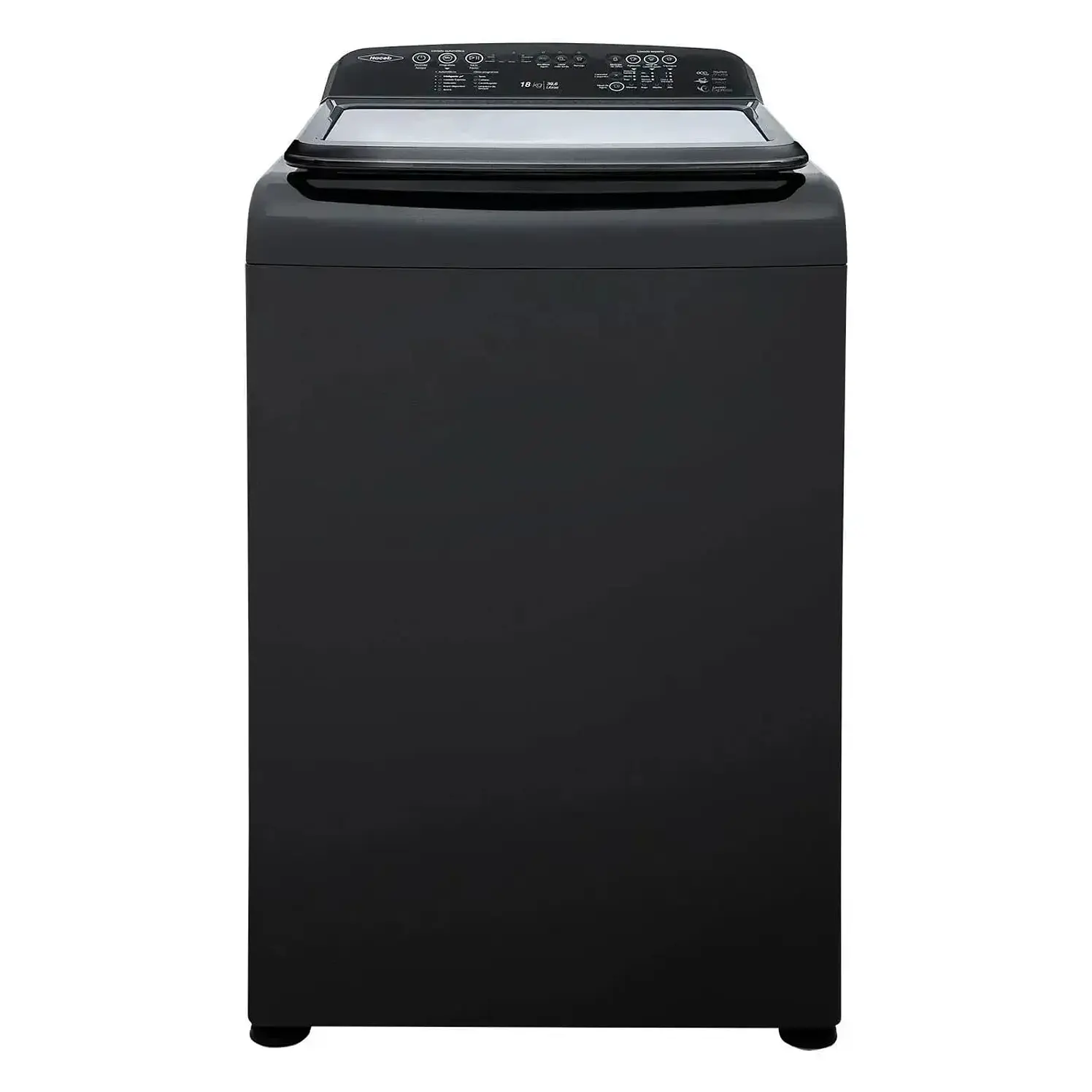 Lavadora Haceb Carga Superior 18 Kg Ivy Digital Gris Coal