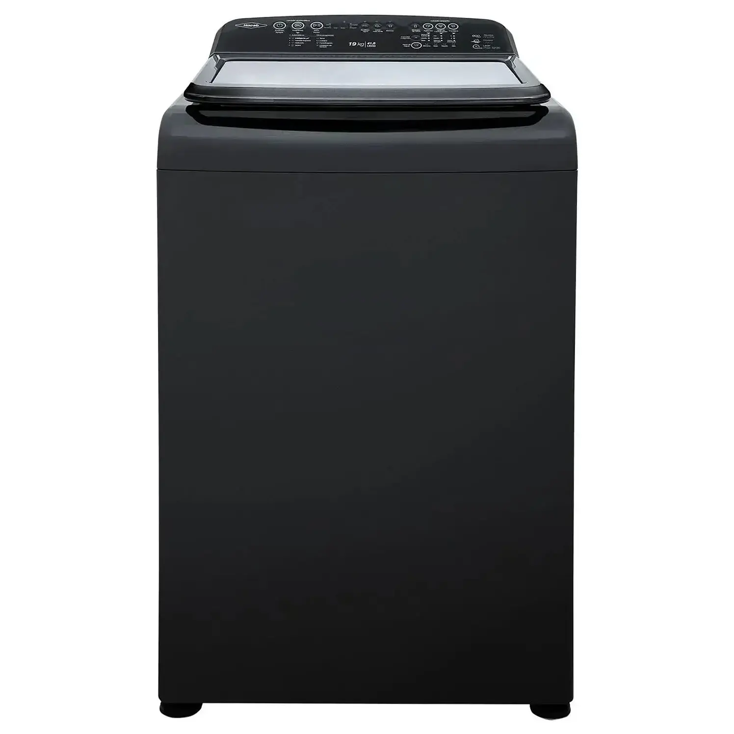 Lavadora Haceb Carga Superior 19 Kg Ivy Digital Gris Coal