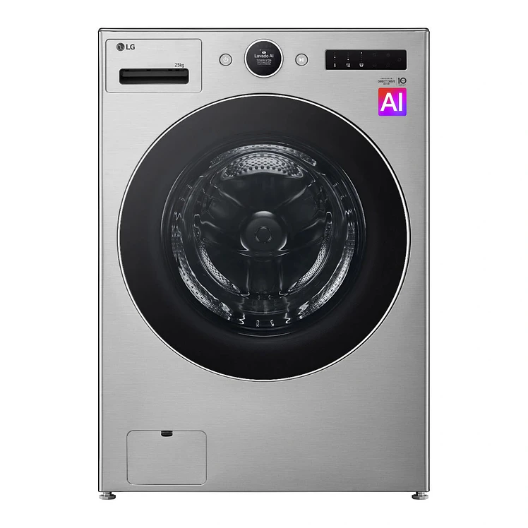 Lavadora LG Carga Frontal 25 Kg Gris