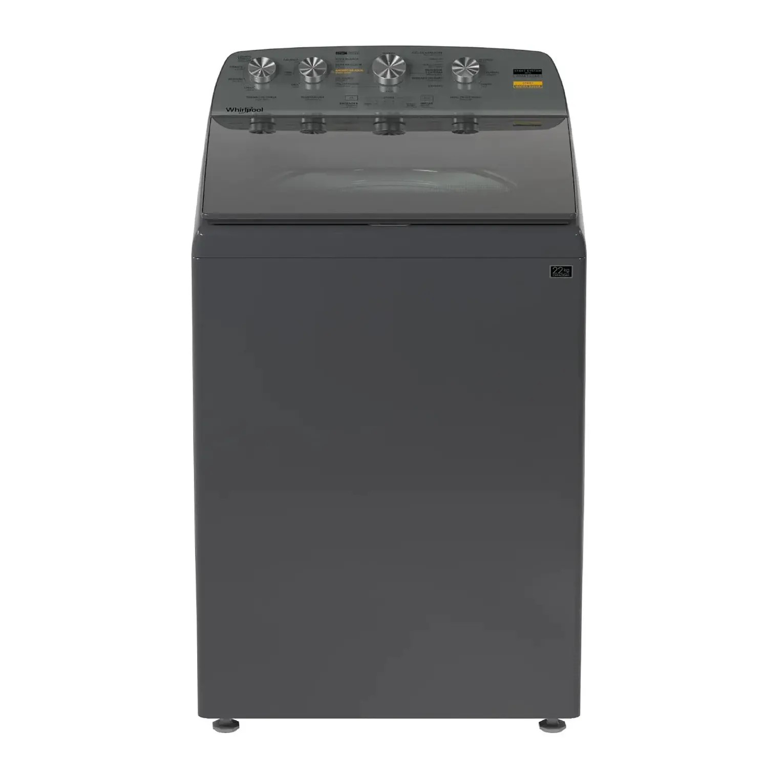 Lavadora Whirlpool Carga Superior 22 Kg Xpert System Gris