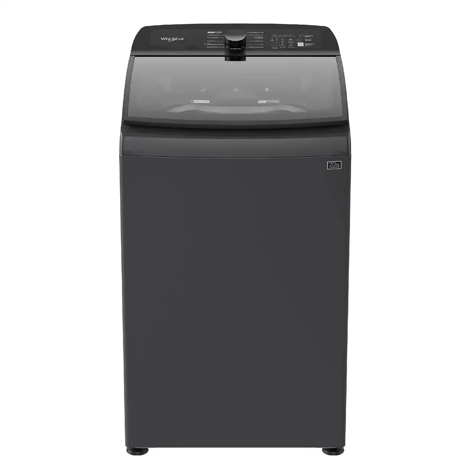 Lavadora Whirlpool Carga Superior Con Agitador 20 Kg Gris
