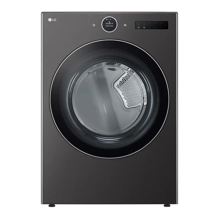 Secadora LG Carga Frontal A Gas 22 Kg Negro