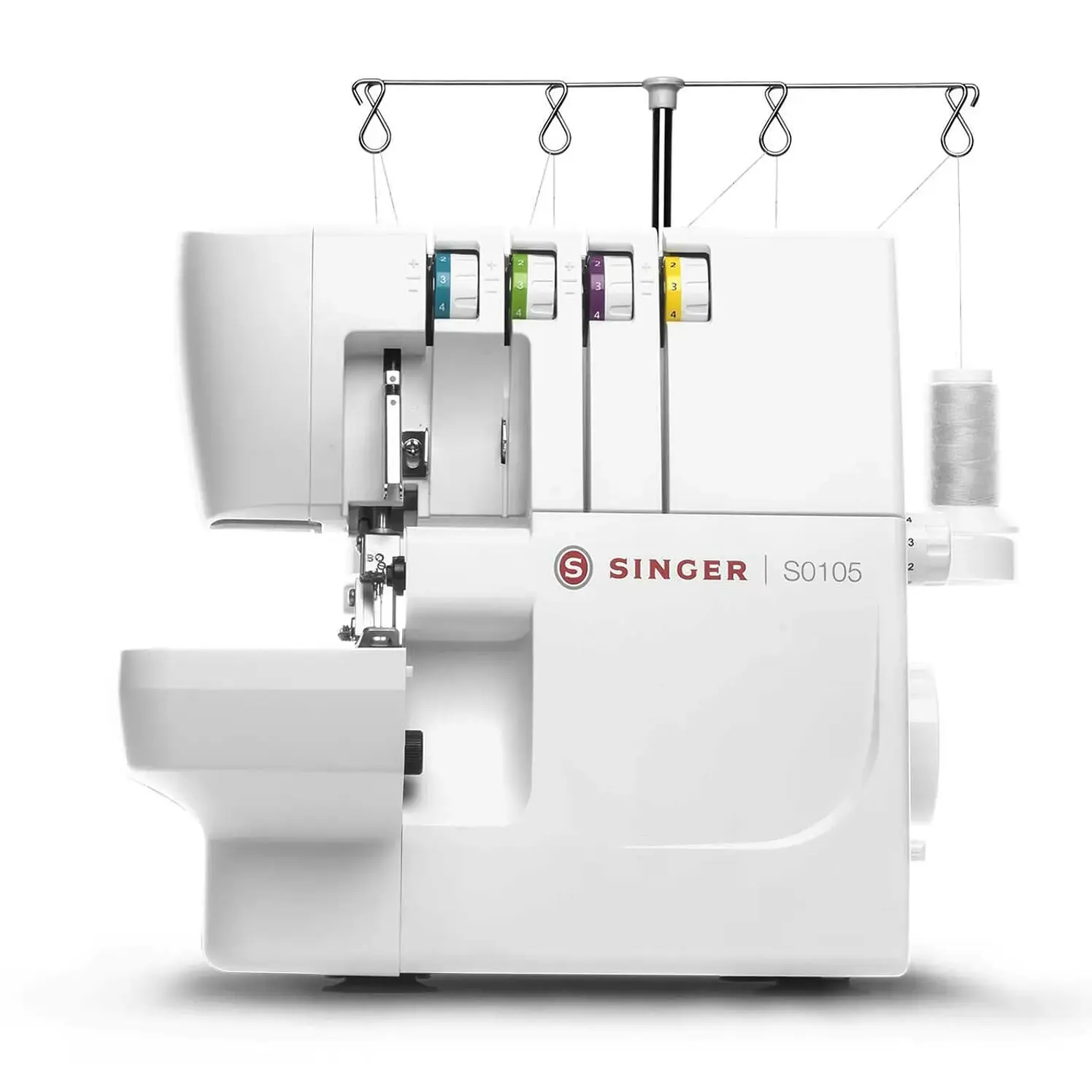 Máquina De Coser Singer Domestica Sobrehilado S0105 Blanco
