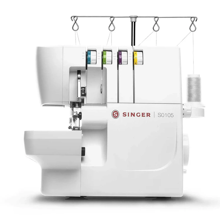Máquina De Coser Singer Domestica Sobrehilado S0105 Blanco