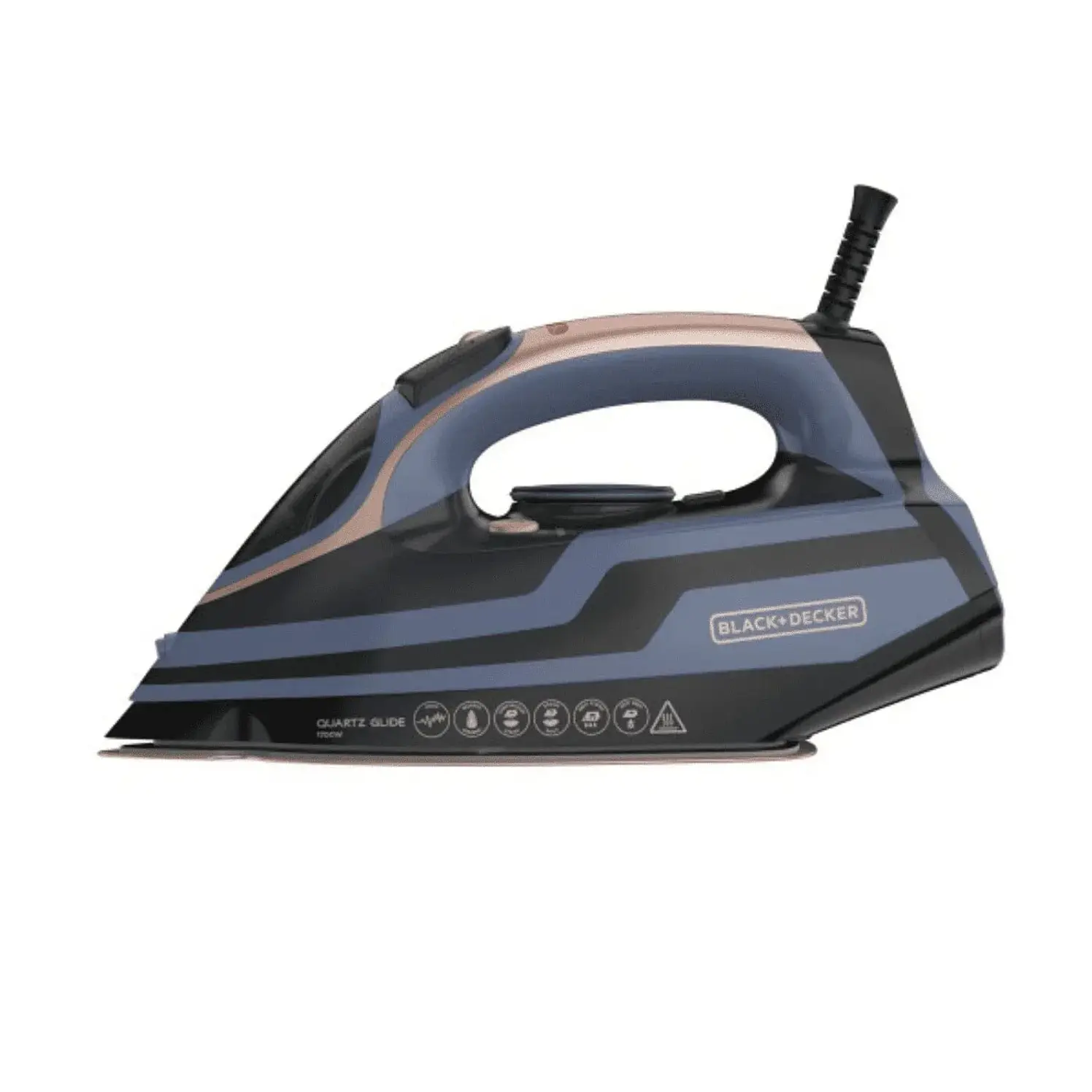 Plancha De Ropa Black & Decker Vapor Quartz Glide Azul