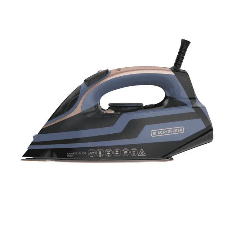 Plancha De Ropa Black & Decker Vapor Quartz Glide Azul