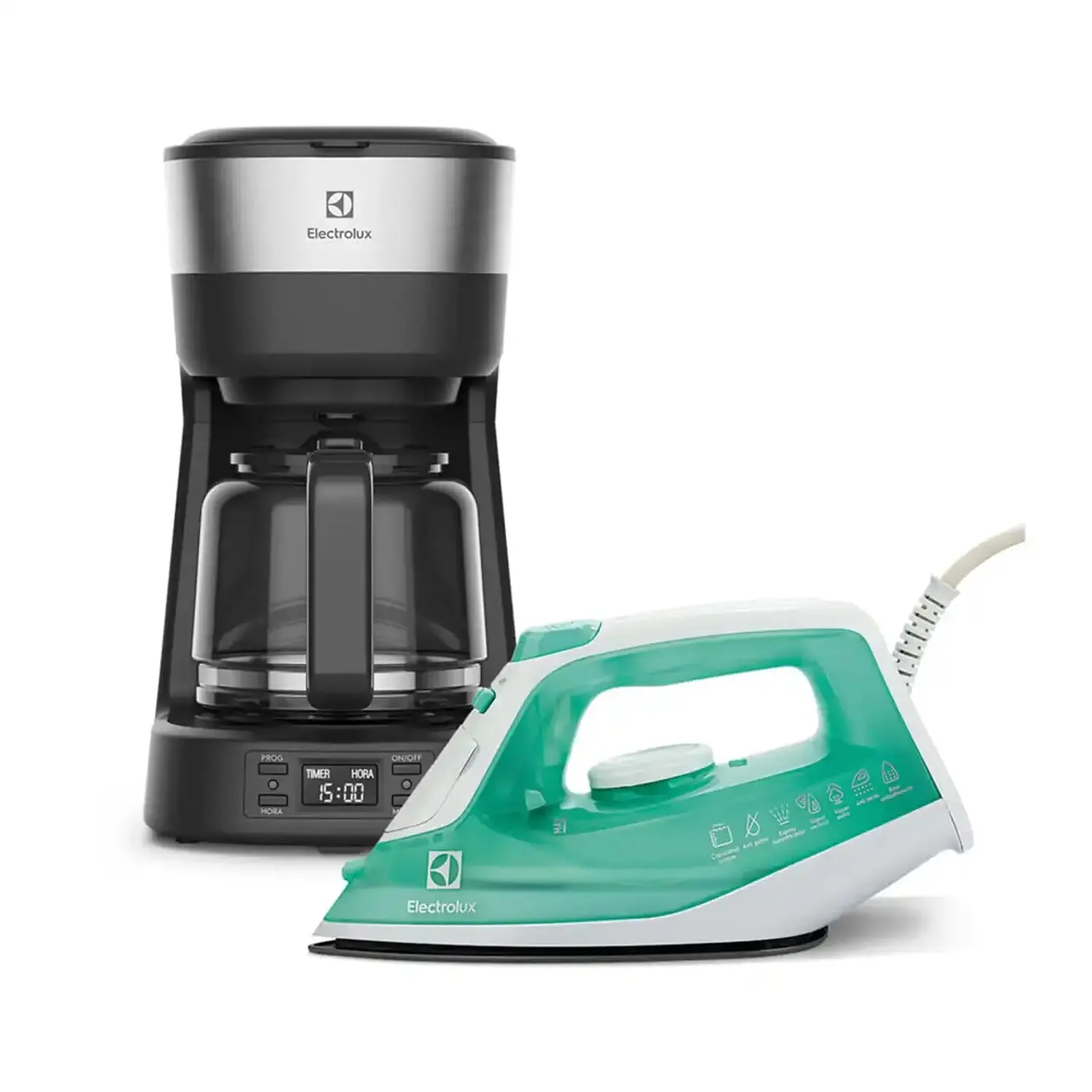 Combo Electrolux Cafetera Ecm25 Más Plancha Sie70