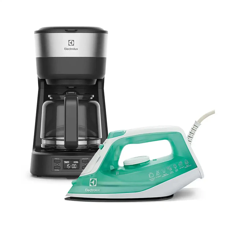 Combo Electrolux Cafetera Ecm25 Más Plancha Sie70