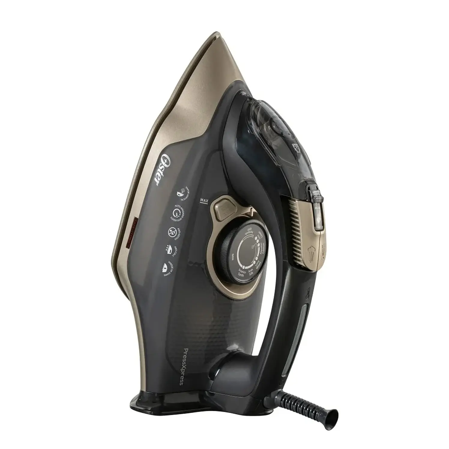 Plancha Ropa Oster Vapor Pressxpress, 1700 Negra Dorada