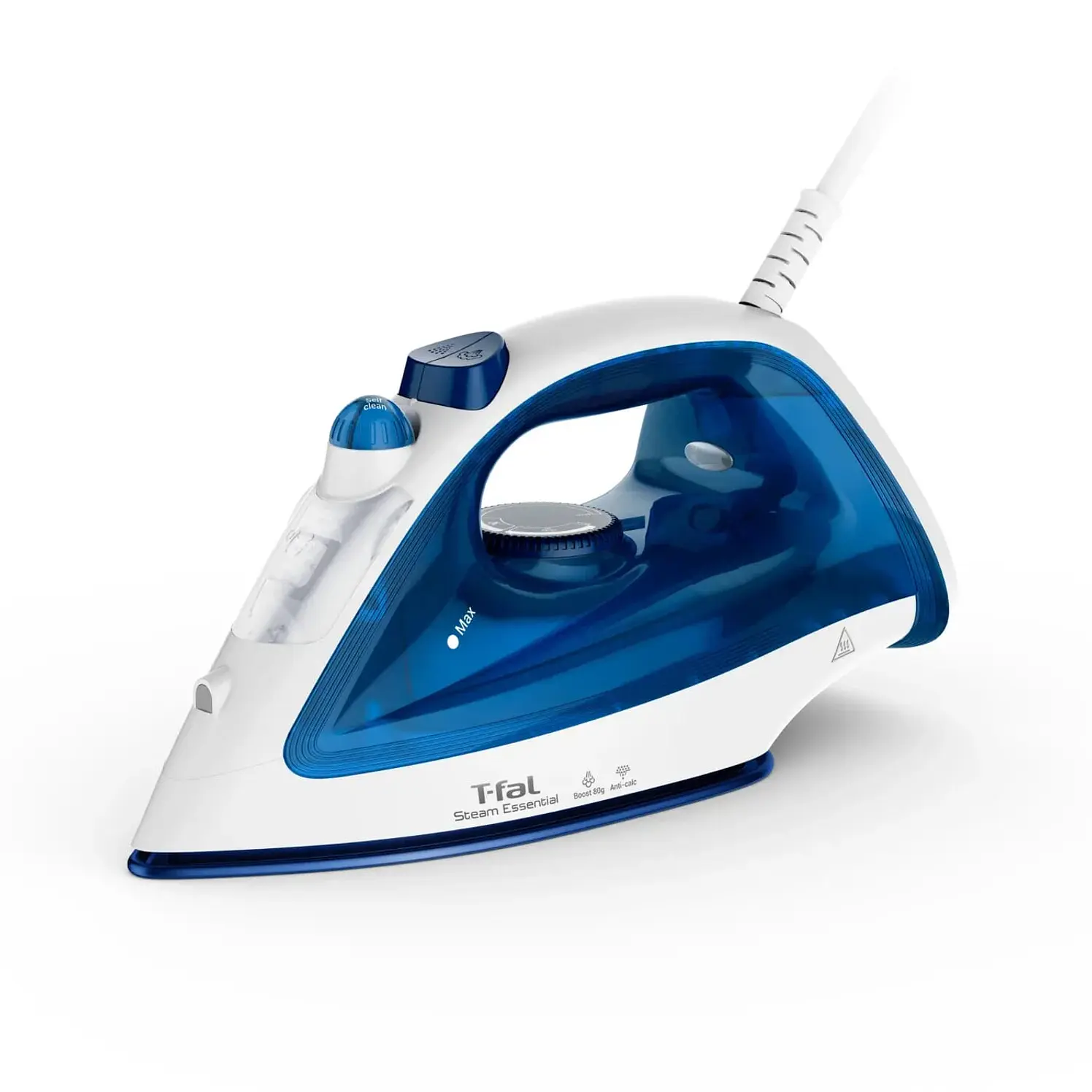 Plancha De Vapor Essential Azul Con Suela Antiadherente