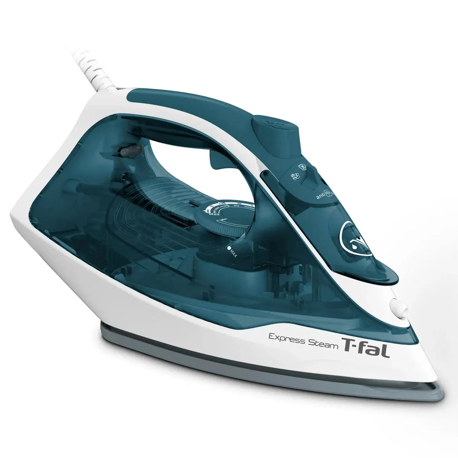 Plancha Ropa Vapor Express Steam Suela Xl Ceramica Azul