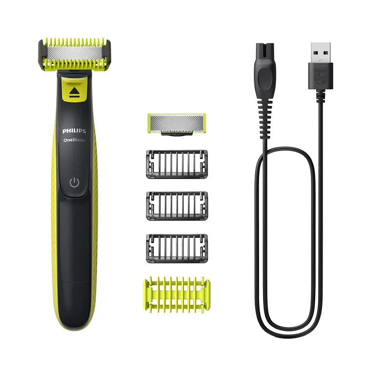 Afeitadora Philips Oneblade Face & 3 2 Peines Cuerpo, Verde