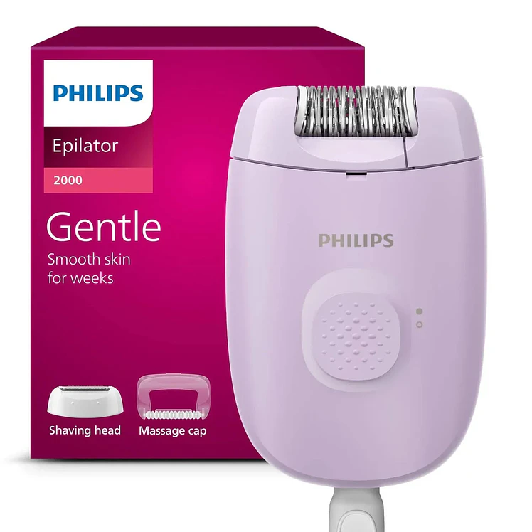 Depiladora Philips Con Cable Morado