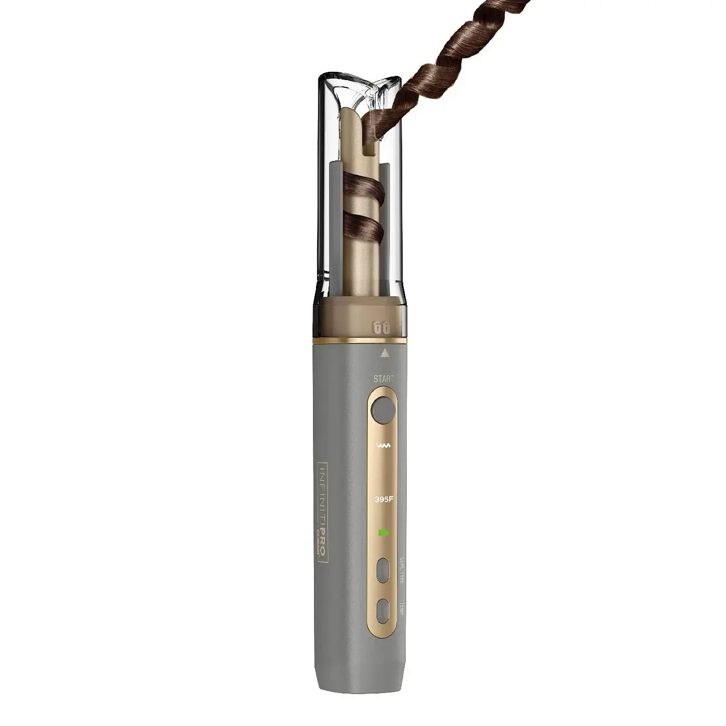 Pinza Rizadora Conair Mini Automático Recargable Gris