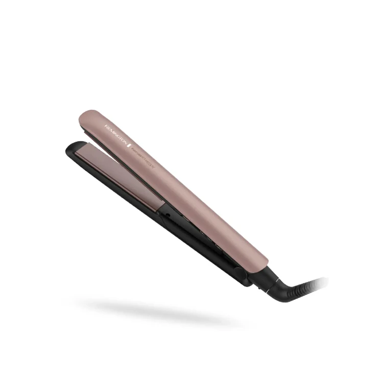 Plancha Cabello Remington S8599 Keratina Dorado