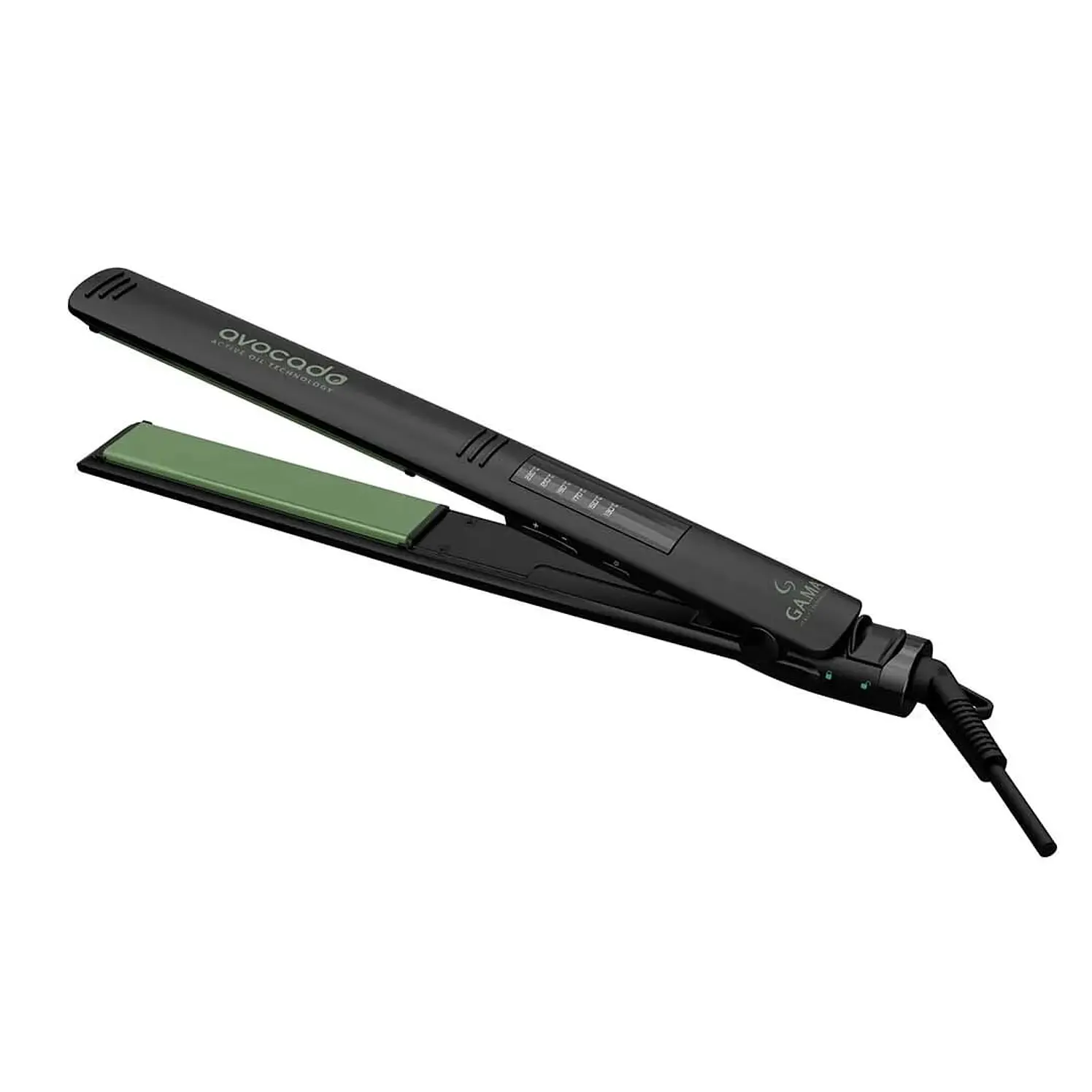 Plancha De Cabello Gama Eleg Avocado LED Negro