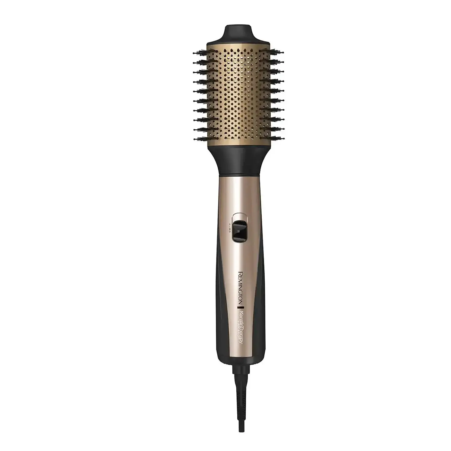 Cepillo Multiestilizador Remington Keratina Dorado Negro
