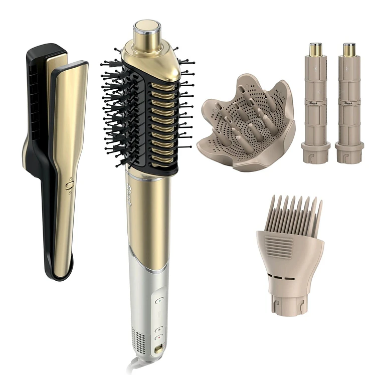 Multiestilizador Shark Beauty Glam Sistema 6 Dorado Blanco