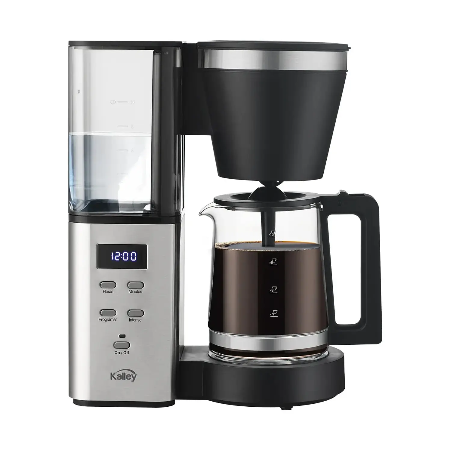 Cafetera Kalley 10 Tazas Digital Negro