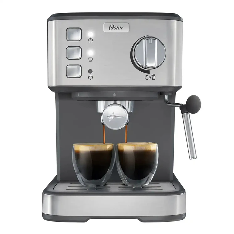Cafetera Oster Expreso Semi Automática Plateado