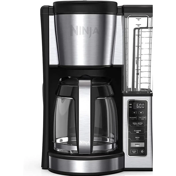 Cafetera Ninja 12 Tazas Programable Ce250 Plateada
