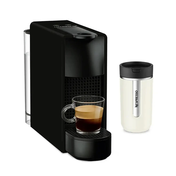Cafetera Nespresso Essenza Mini Negra Con Travel Mug